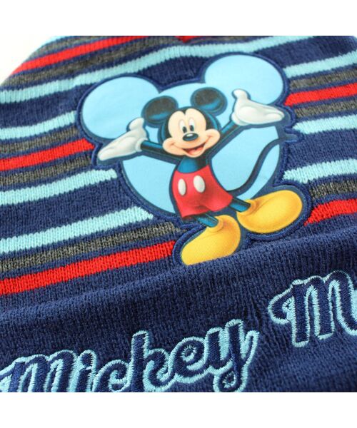 Caciula acril "Mickey", cu mot, detalii brodate 7-9 ani