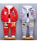 Trening 3 piese "Mickey", hanorac cu urechi, bluza alba maneca lunga, pantaloni